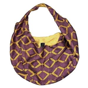 BARNEYS NEW YORK BAG NAEA MADE ETHIOPIA HAND WEAVE VISCOSE SLING BEACH BAG TOTE